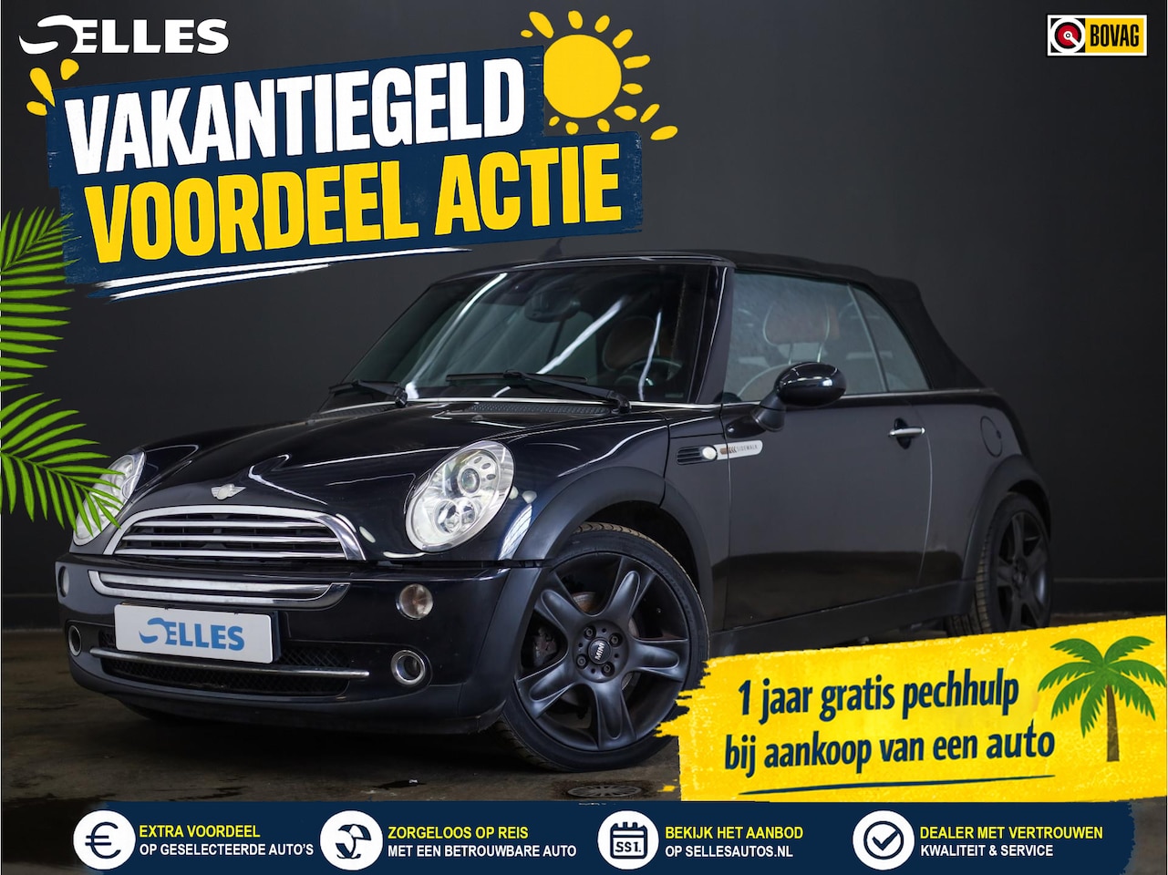 MINI Cabrio - Mini 1.6 Cooper | NIEUWE APK | Side walk | Cabrio | Lederen bekleding | - AutoWereld.nl