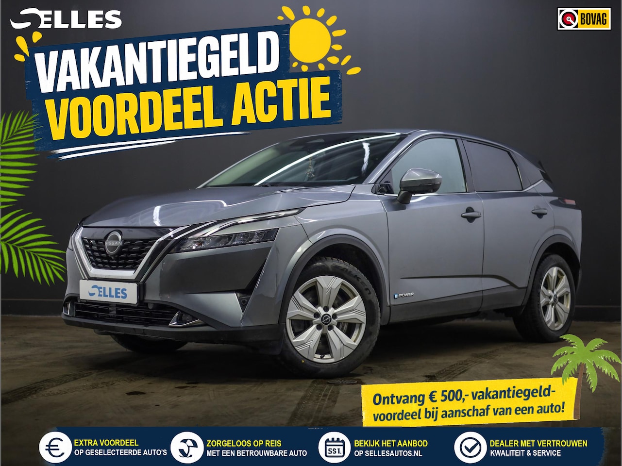 Nissan Qashqai - 1.5 e-Power N-Connecta | 360 camera | Stuurwiel verwarmd | Stoelverwarming | Hybride | Ele - AutoWereld.nl