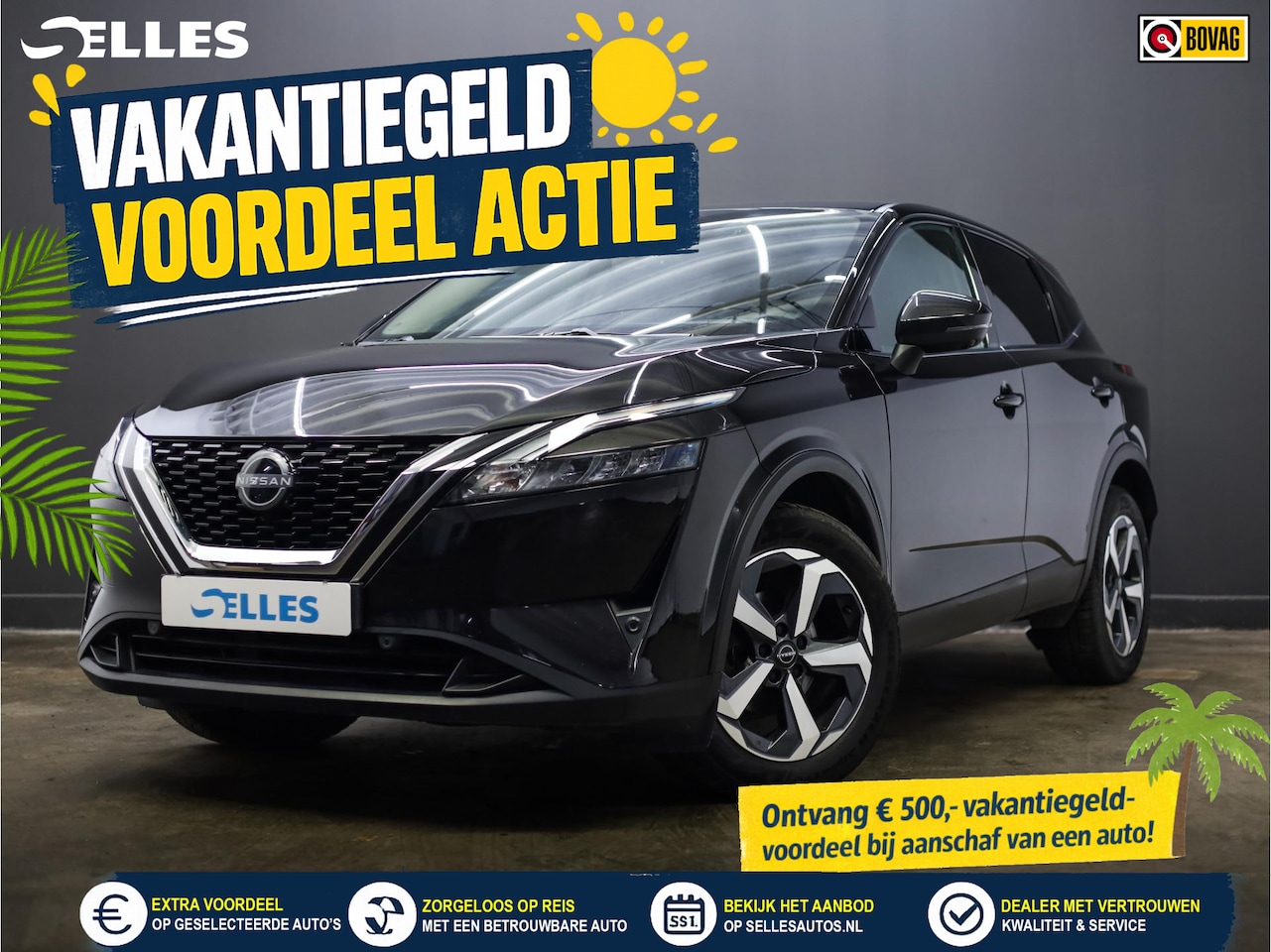 Nissan Qashqai - 1.3 MHEV Xtronic N-Connecta Stoel-/stuur verwarming |  360 Camera | Adaptieve cruise contr - AutoWereld.nl