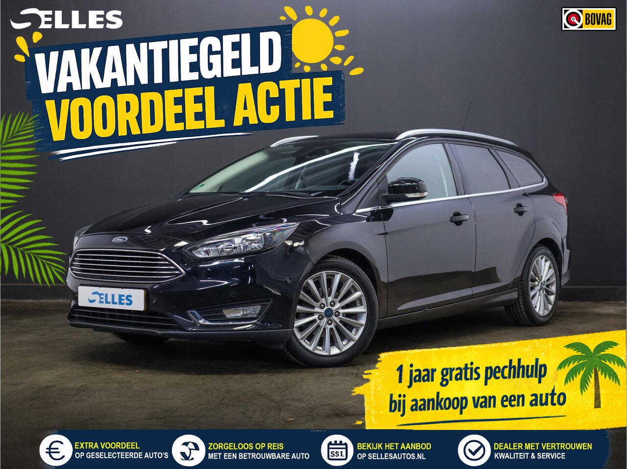 Ford Focus Wagon - 1.0 Titanium Edition | Trekhaak - AutoWereld.nl