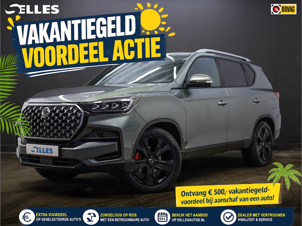 SsangYong Rexton - 2.2 e-XDi Sapphire Elegance | Schuif Kanteldak - AutoWereld.nl