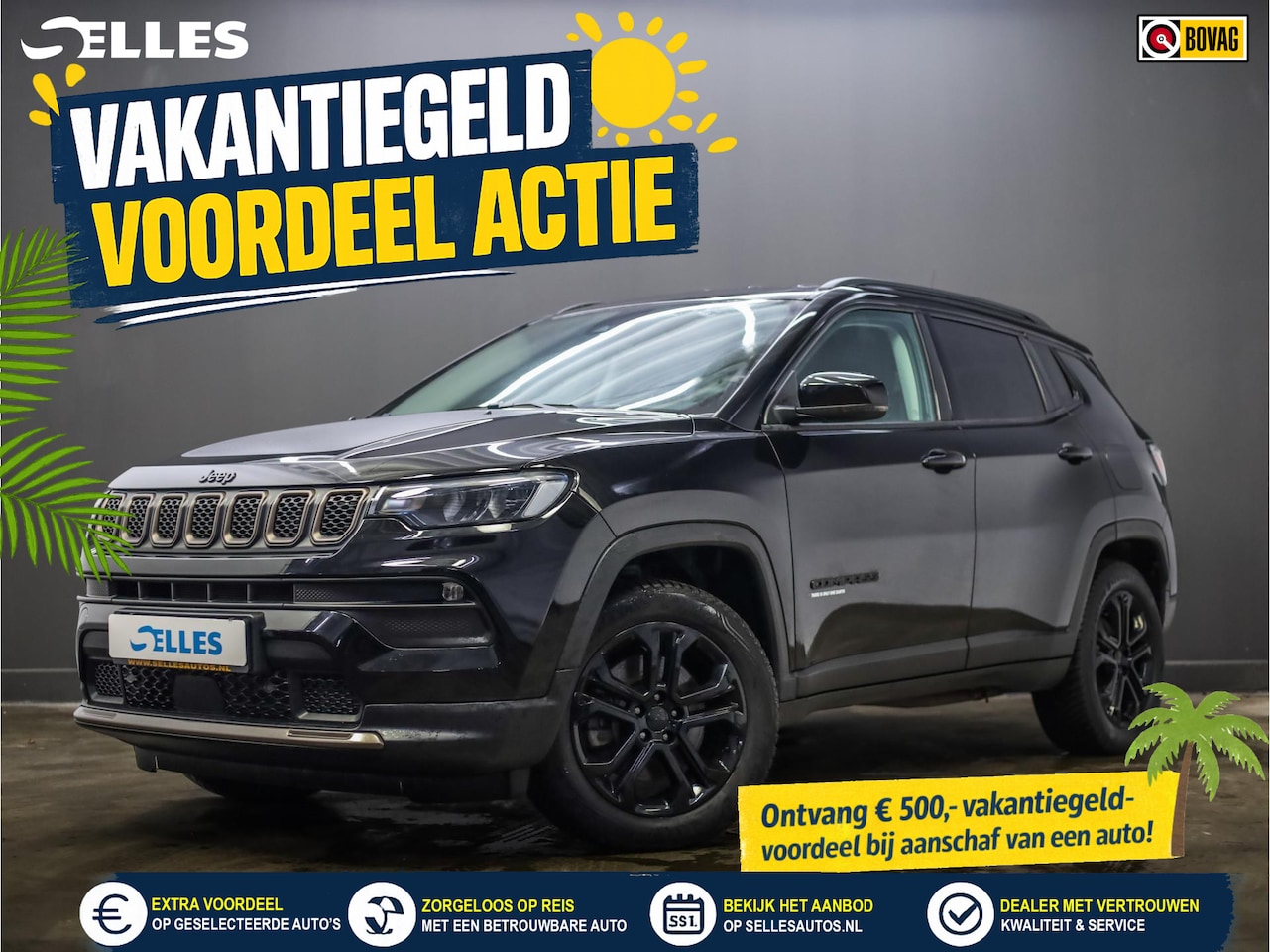 Jeep Compass - 4xe 240 Plug-in Hybrid Upland | Apple Carplay/Android Auto - AutoWereld.nl