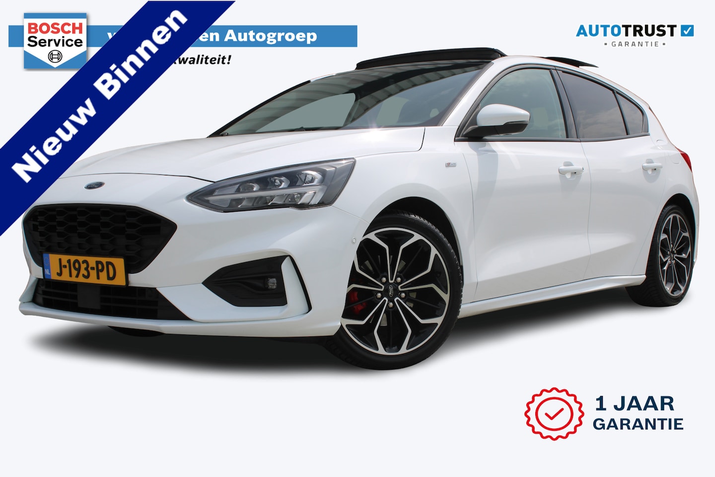 Ford Focus - 1.0 EcoBoost Hybrid ST Line X Business | Incl. 12 maanden garantie | Schuif/kantel dak | S - AutoWereld.nl