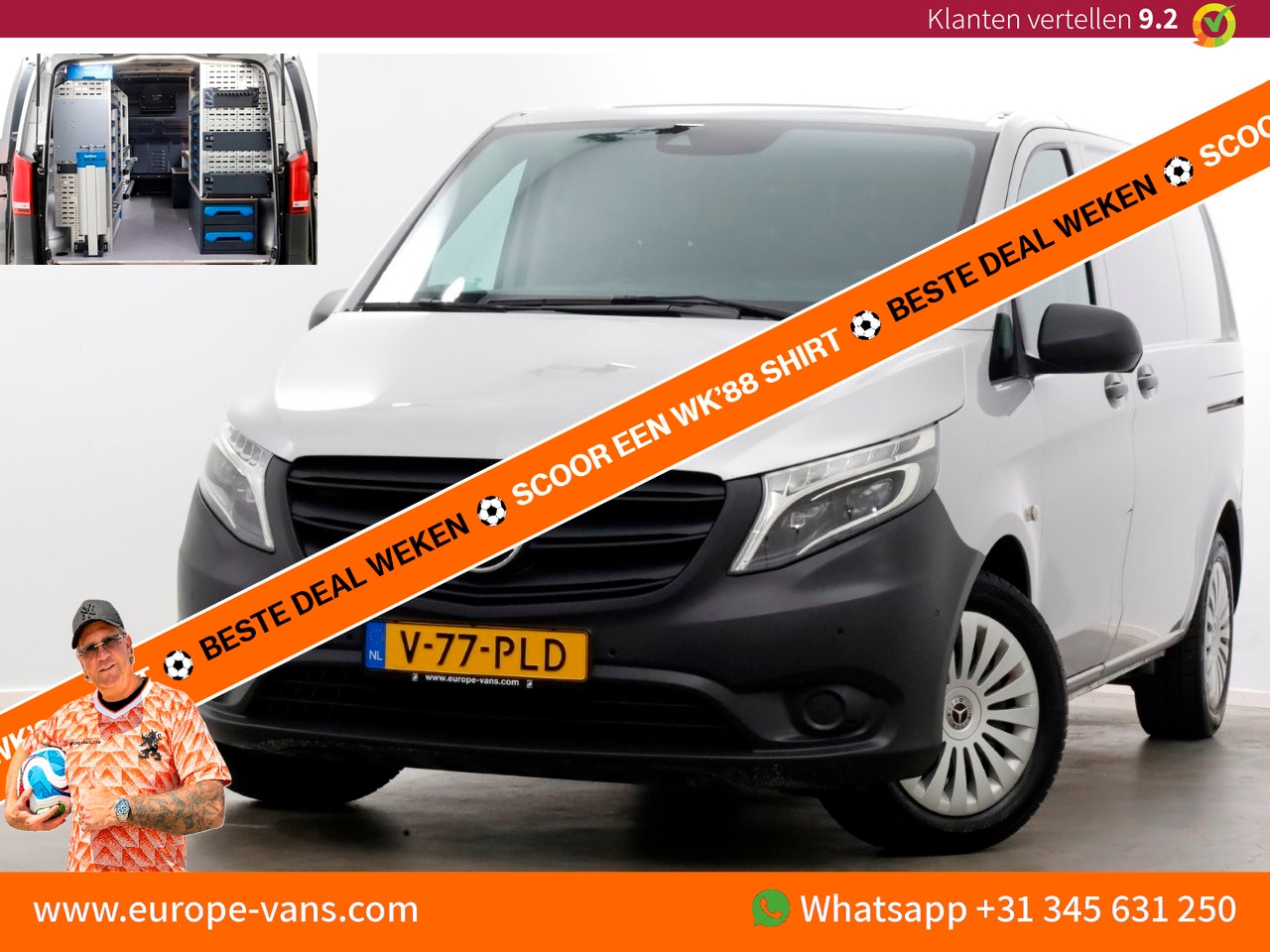 Mercedes-Benz Vito - 114 CDI 136pk Compact 9G Automaat 2x Schuifdeur/LED/Camera/Inrichting 07-2022 - AutoWereld.nl