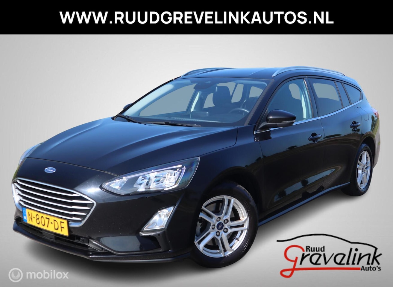 Ford Focus Wagon - EcoBoost Hybrid 125 PK H6 Edition Navigatie Chroom Camera Led Parkeersensoren V+A - AutoWereld.nl