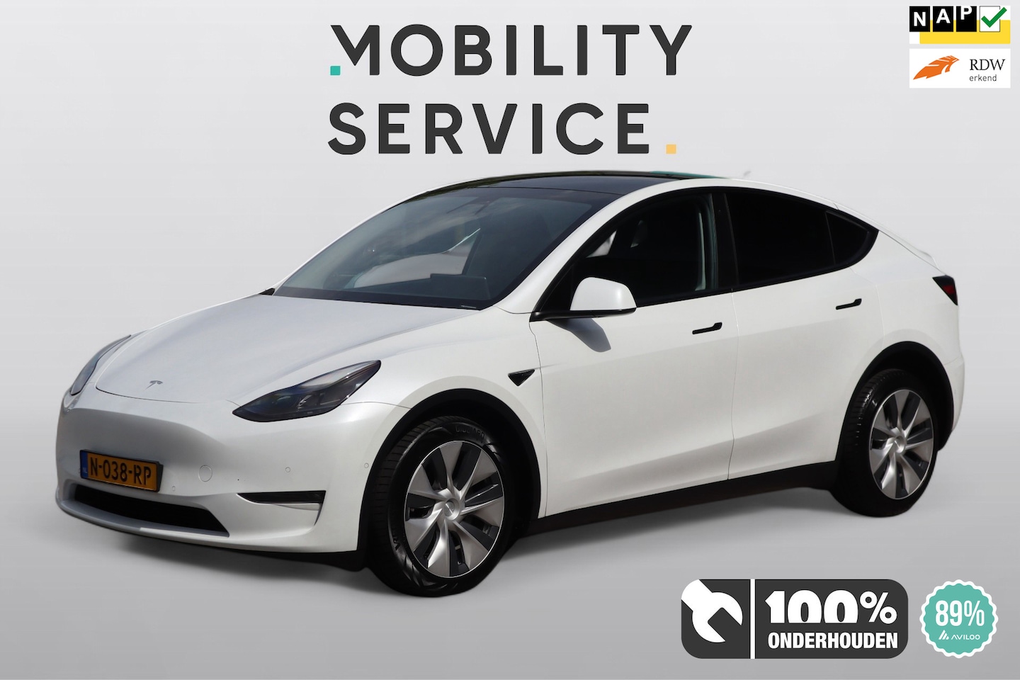 Tesla Model Y - Long Range AWD 75 kWh SOH89% Clima Pano Cruise - AutoWereld.nl