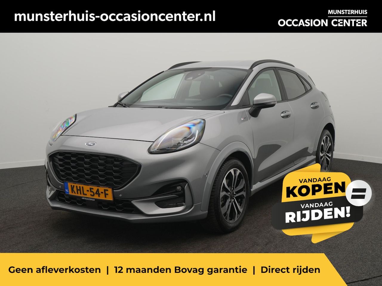 Ford Puma - 1.0 155 PK EcoBoost Hybrid - RIJKLAARPRIJS - Achteruitrijcamera - Adaptive Cruise Control - AutoWereld.nl
