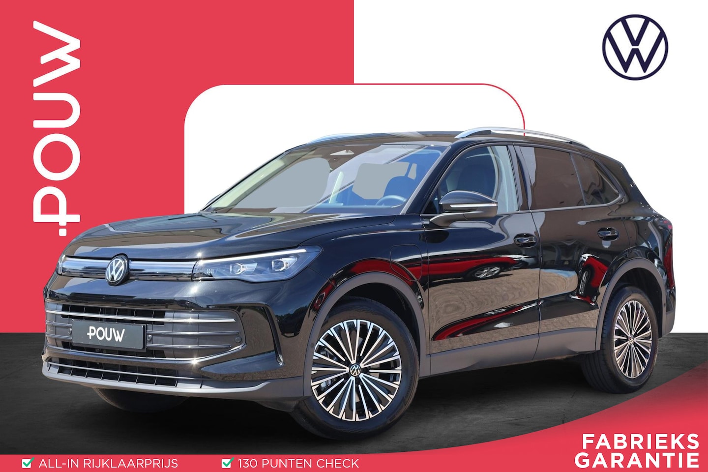 Volkswagen Tiguan - 1.5 eHybrid 204pk Life Edition | SoH 98% | Trekhaak | Camera | ACC | PDC | Carplay | - AutoWereld.nl