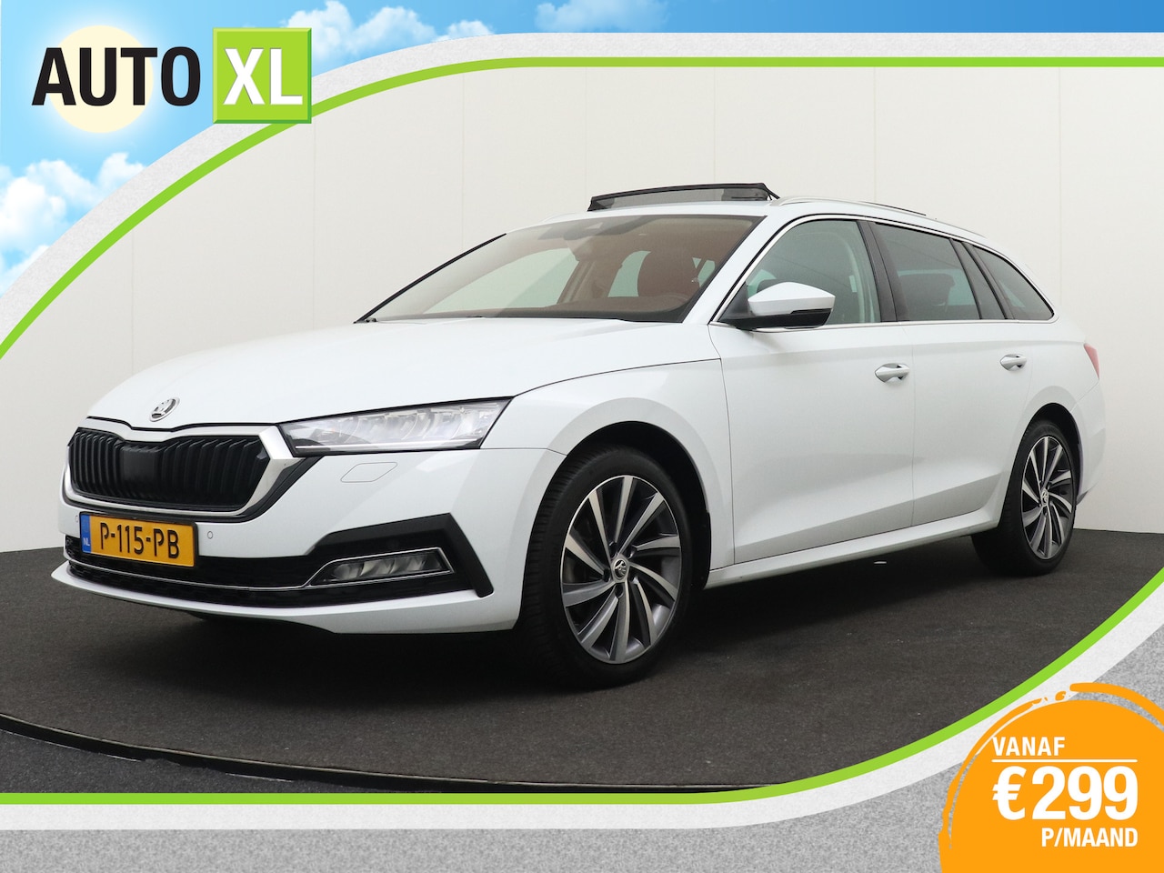 Skoda Octavia Combi - 1.5 150PK Aut. Business+ Pano-Dak Adapt. Cruise Trekhaak - AutoWereld.nl