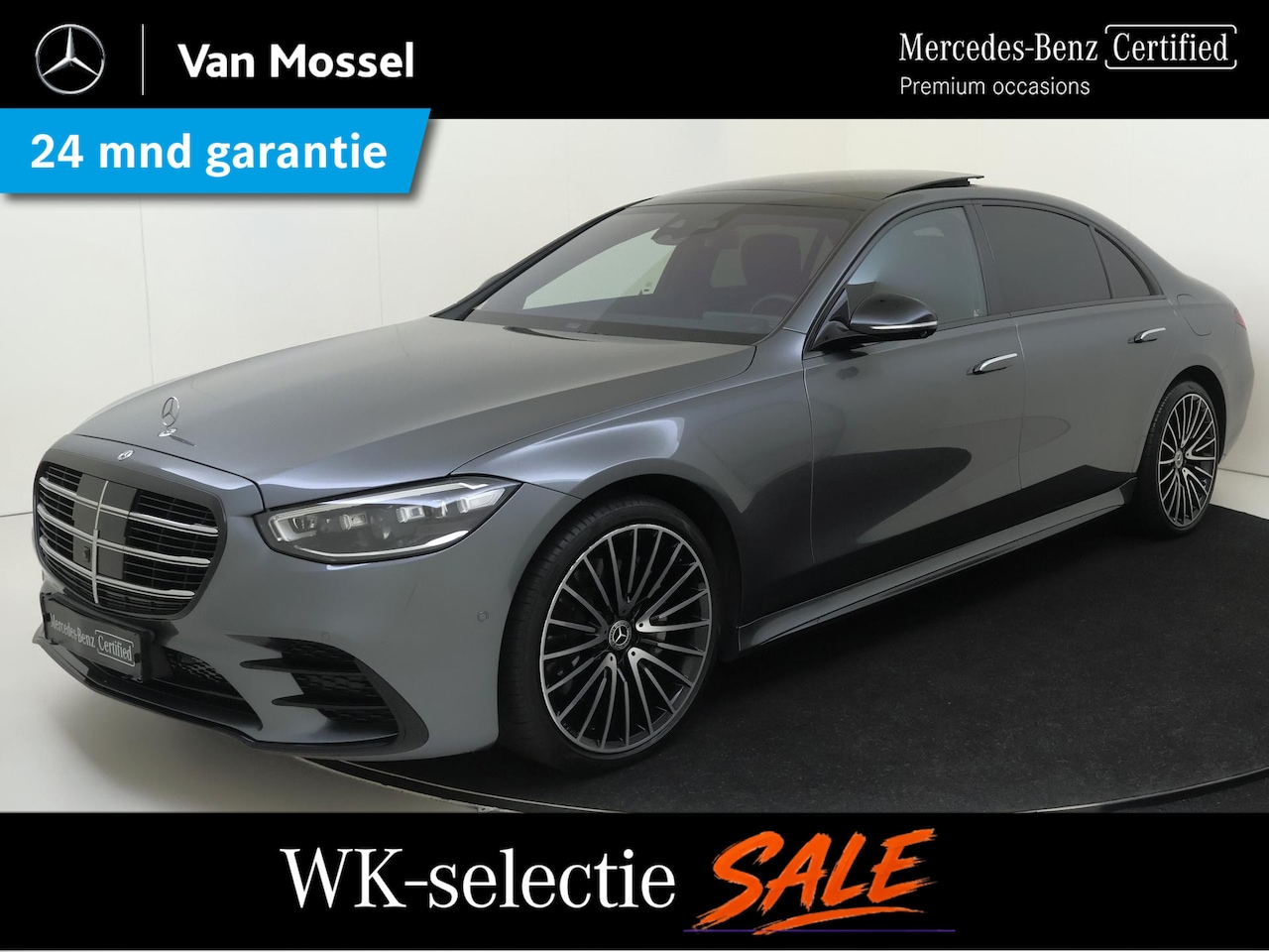 Mercedes-Benz S-klasse - 580 e Lang AMG Line /Panoramadak /HUD /Burmester 3D /Rijassistentiepakket /Achterasbesturi - AutoWereld.nl