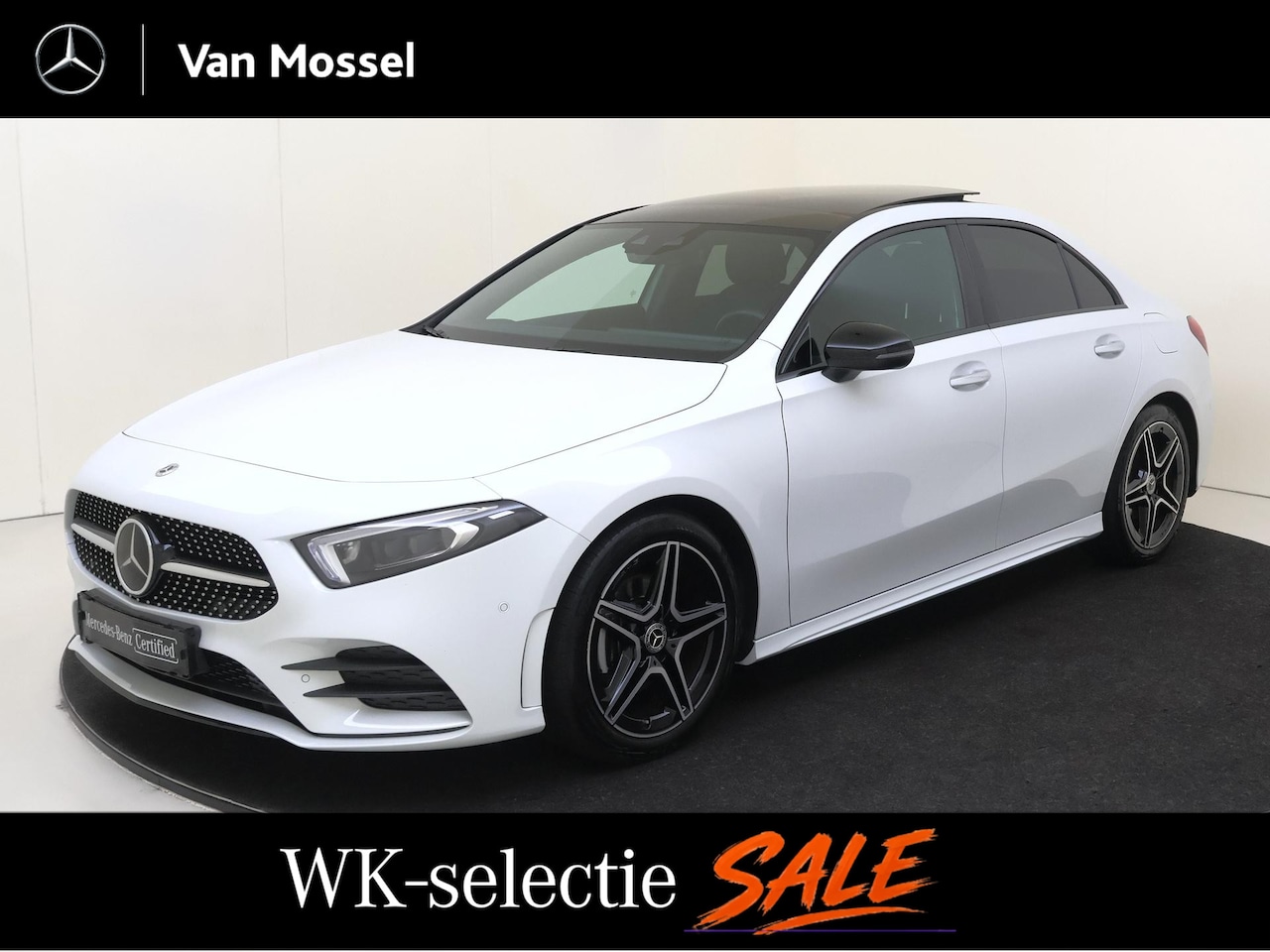 Mercedes-Benz A-klasse - 200 Business Solution AMG / Panaroma-dak / Memory-Stoelen / Night-Pakket / Rij-Assitentie - AutoWereld.nl