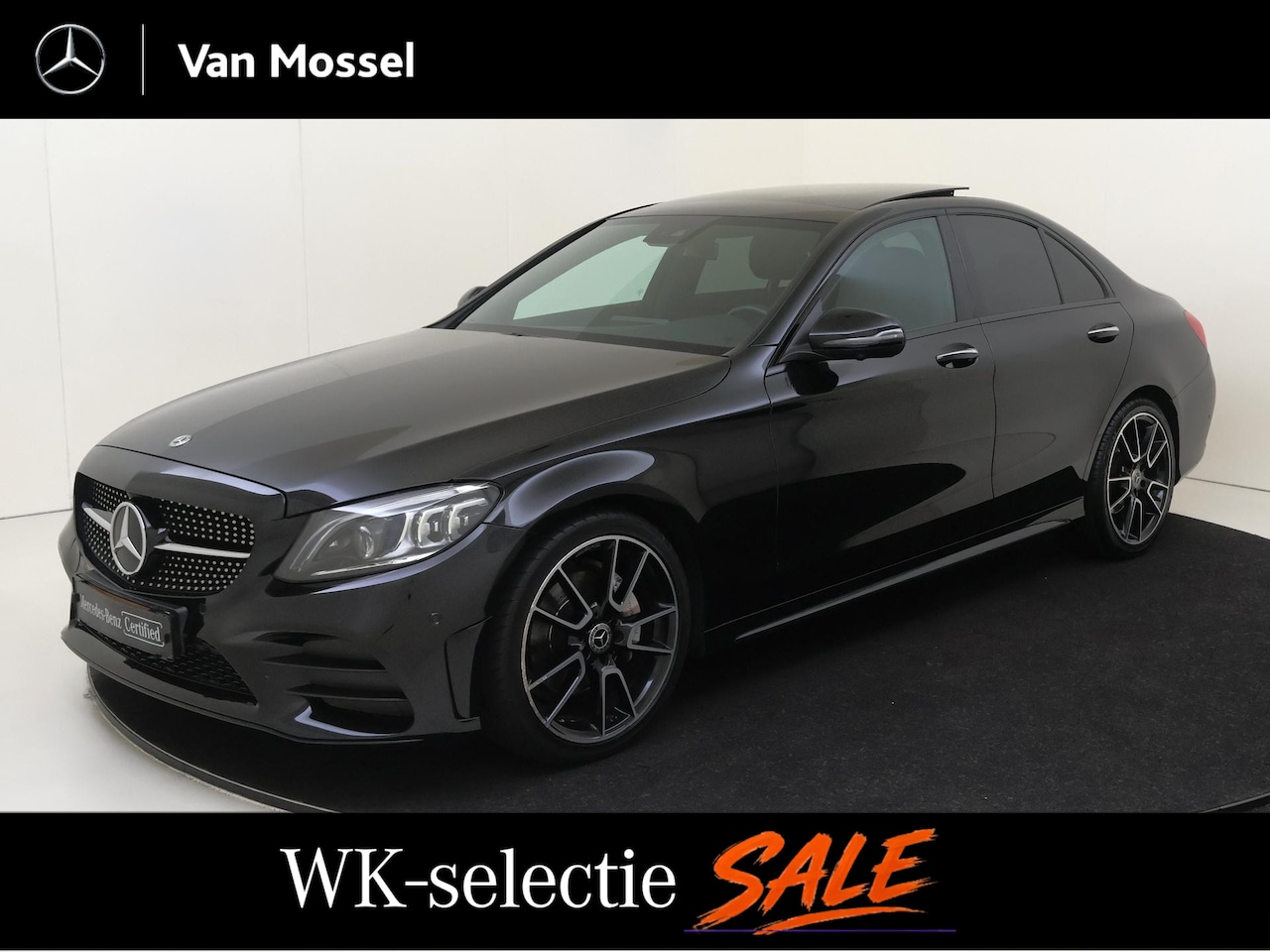 Mercedes-Benz C-klasse - 180 Premium Plus Pack /Panoramadak /Burmester /360 Camera /19 Inch /Nightpakket - AutoWereld.nl