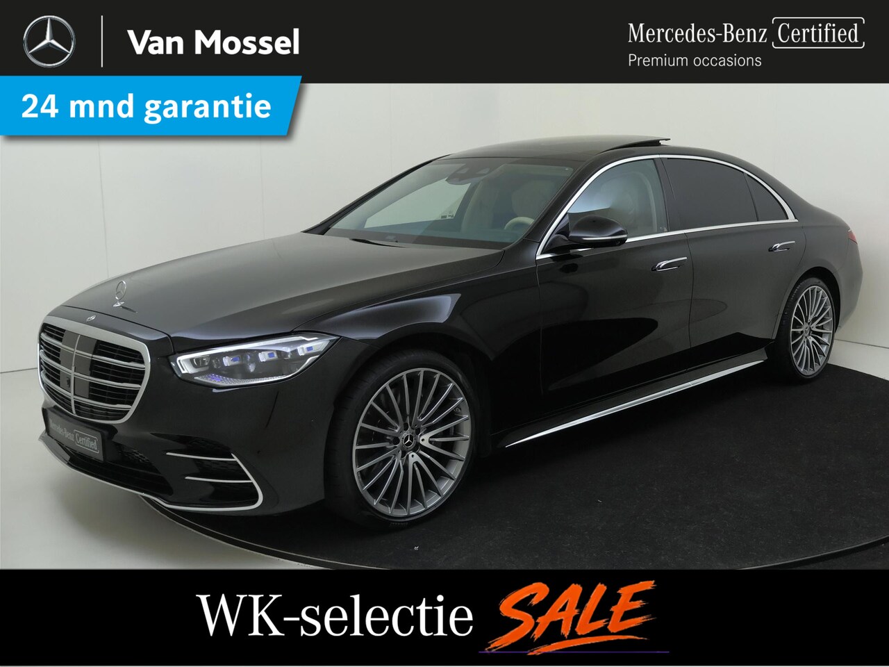 Mercedes-Benz S-klasse - 580 4MATIC Lang AMG Line V8/ Panoramadak/ 21 inch/ First Class/ Achterasbesturing - AutoWereld.nl