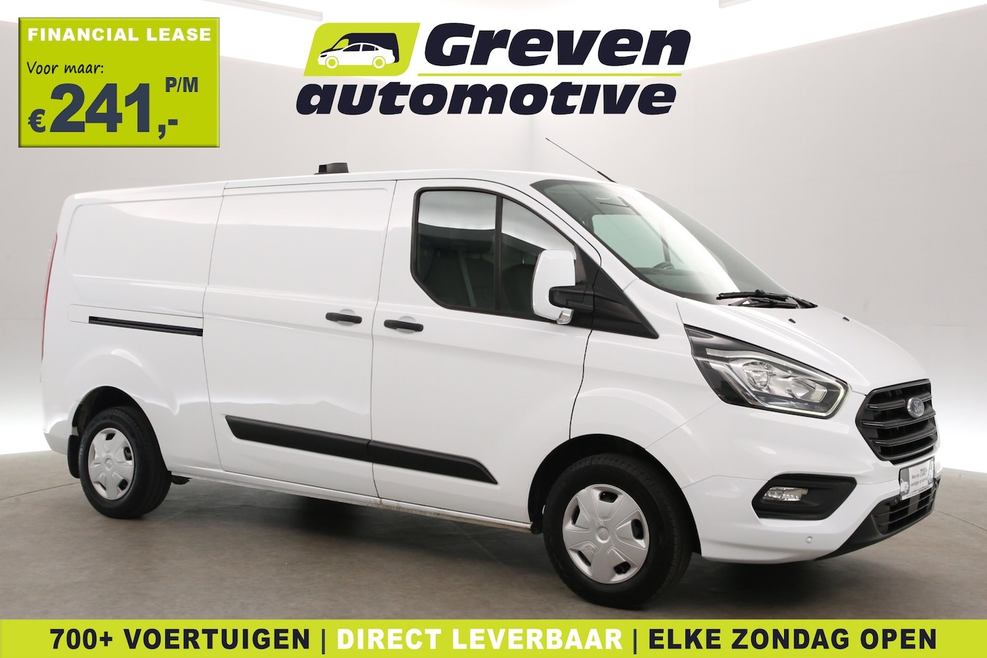 Ford Transit Custom - 2.0 TDCI L2H1 | Airco | Cruise | 3 Zits | Trekhaak | Parkeersensoren - AutoWereld.nl