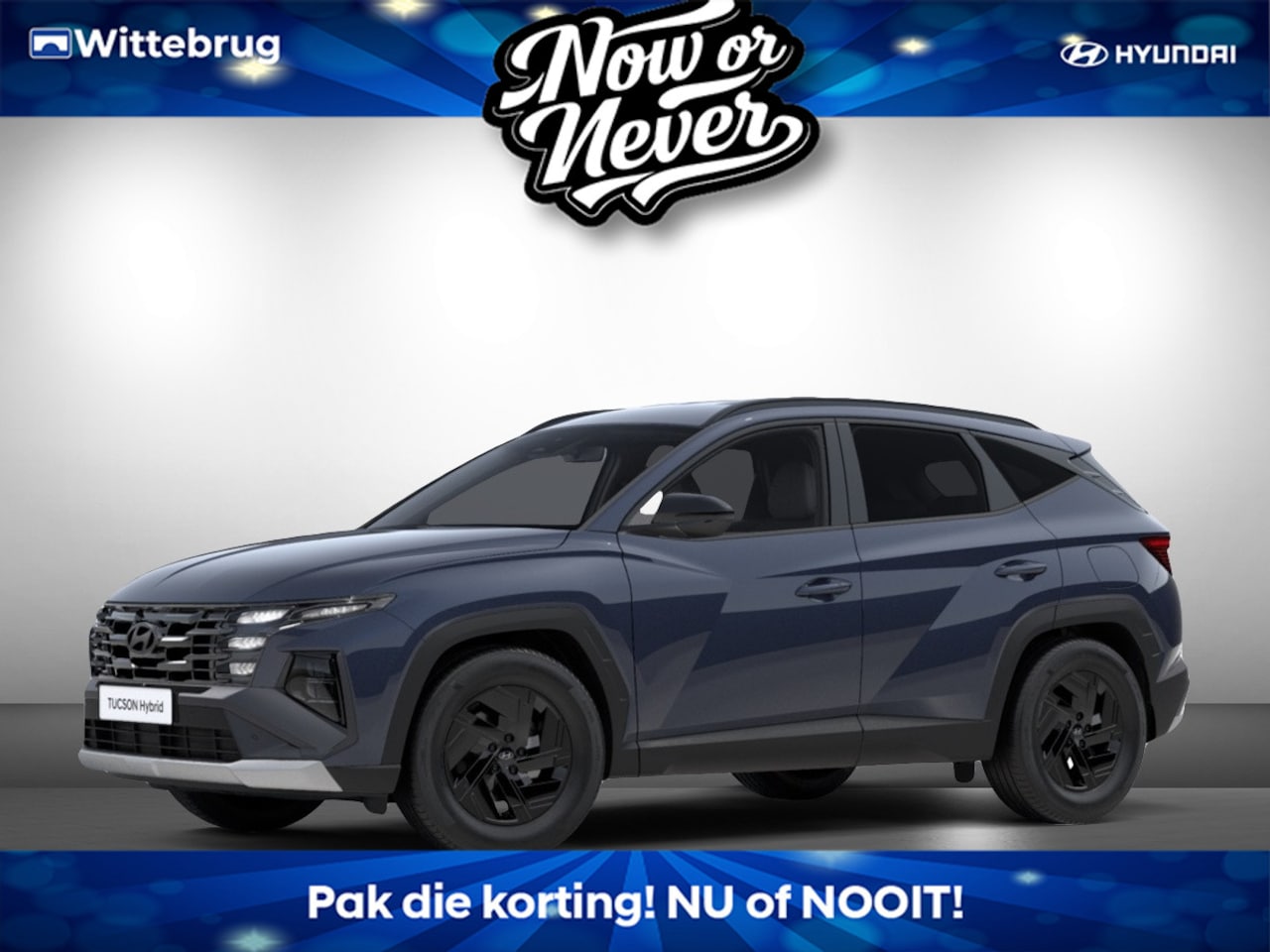 Hyundai Tucson - 1.6 T-GDI HEV Pure Edition Full Hybride Automaat met Navigatie, Camera en Climate Control - AutoWereld.nl