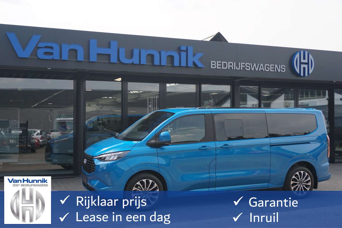 Ford Transit Custom Tourneo - 340L 2.5 PHEV 233PK Titanium X PRIJS INCL. BPM Luxe 8 Zits, Leder, 19" LM, B&O, Elek. Schu - AutoWereld.nl