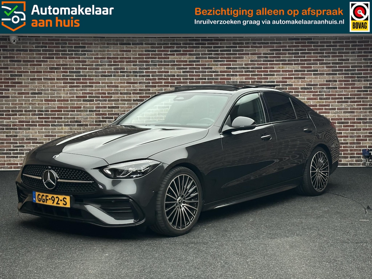 Mercedes-Benz C-klasse - 180 AMG Line Panoramadak Sfeer Burmeister 360 - AutoWereld.nl