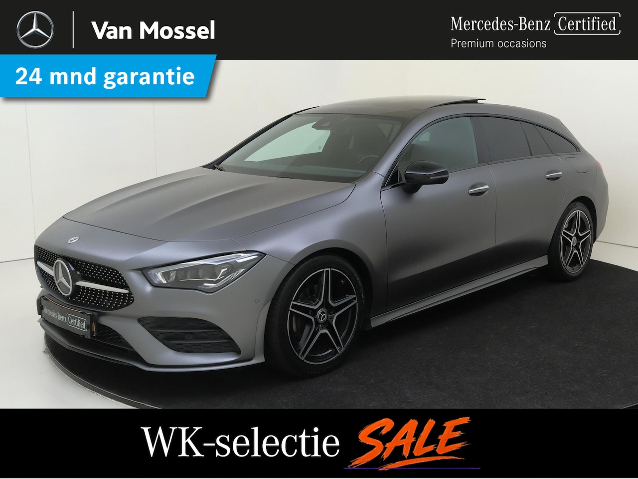Mercedes-Benz CLA-klasse Shooting Brake - 180 Business Solution AMG Panoramadak / Keyless / Nightpakket / Parkeercamera / Sfeerverli - AutoWereld.nl