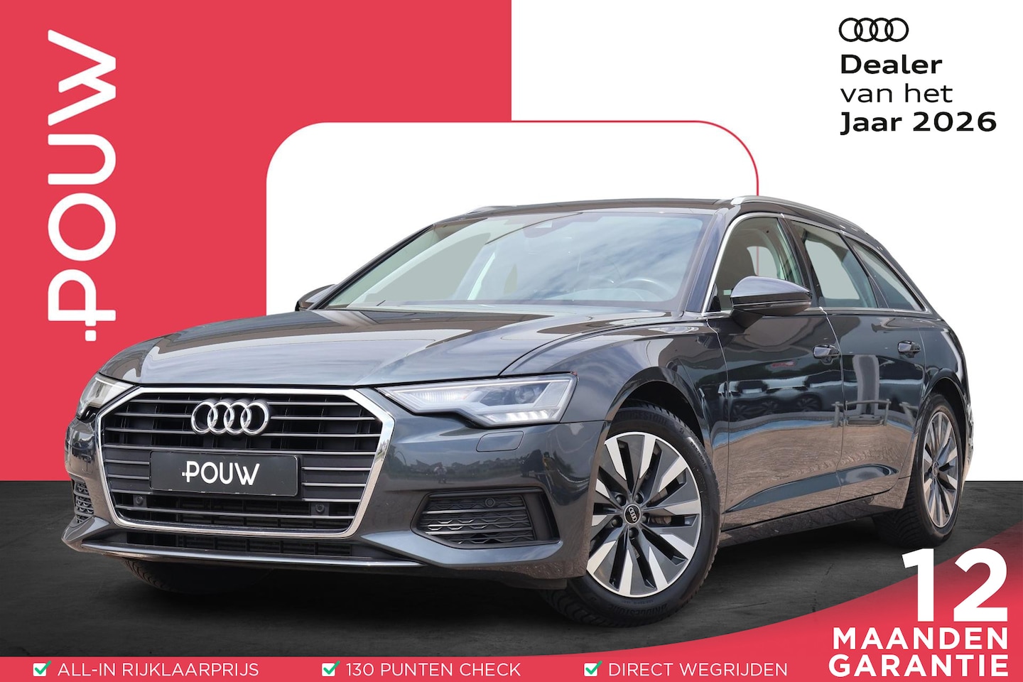 Audi A6 Avant - 40 TFSI 204pk Pro line | Trekhaak | Navigatie | PDC | Elektrische achterklep - AutoWereld.nl