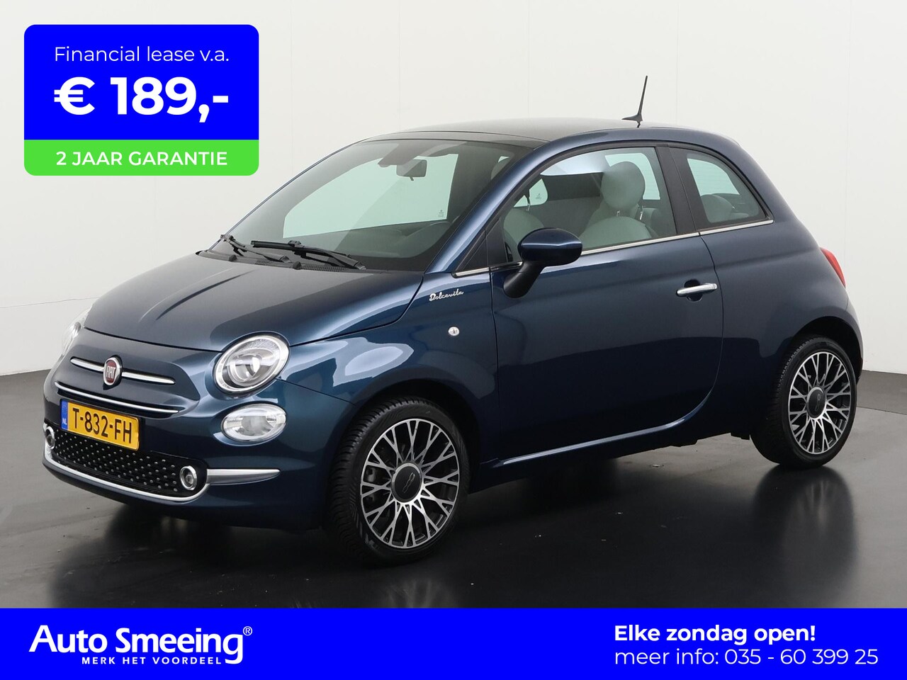 Fiat 500 - 1.0 Hybrid Dolcevita | Panoramadak | Digital Cockpit | Navigatie | Zondag Open! - AutoWereld.nl