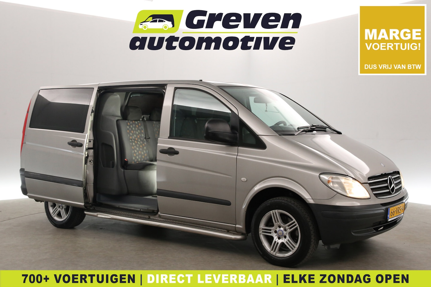 Mercedes-Benz Vito - 115 CDI 320 Lang | Marge | Dubbele Cabine | 6 Zits | Airco | Cruise | Trekhaak - AutoWereld.nl