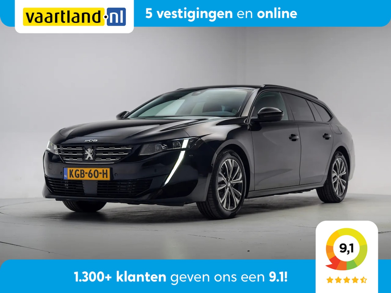 Peugeot 508 SW - 1.6 HYbrid Allure Aut. [ LED Navi Half leder ] - AutoWereld.nl