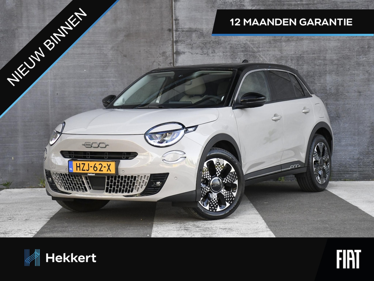 Fiat 600 - La Prima 1.2 Hybrid 110pk Automaat 18''LM | LEDER | DODE HOEK | CAMERA | STOELVERW. | ADAP - AutoWereld.nl