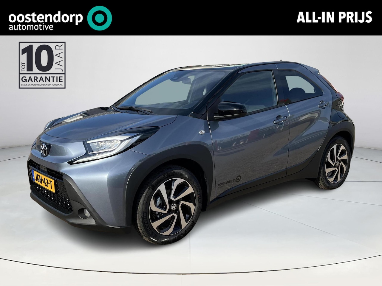 Toyota Aygo X - 1.0 VVT-i MT Pulse | Demonstratie auto | Celestite grey met zwart dak | - AutoWereld.nl