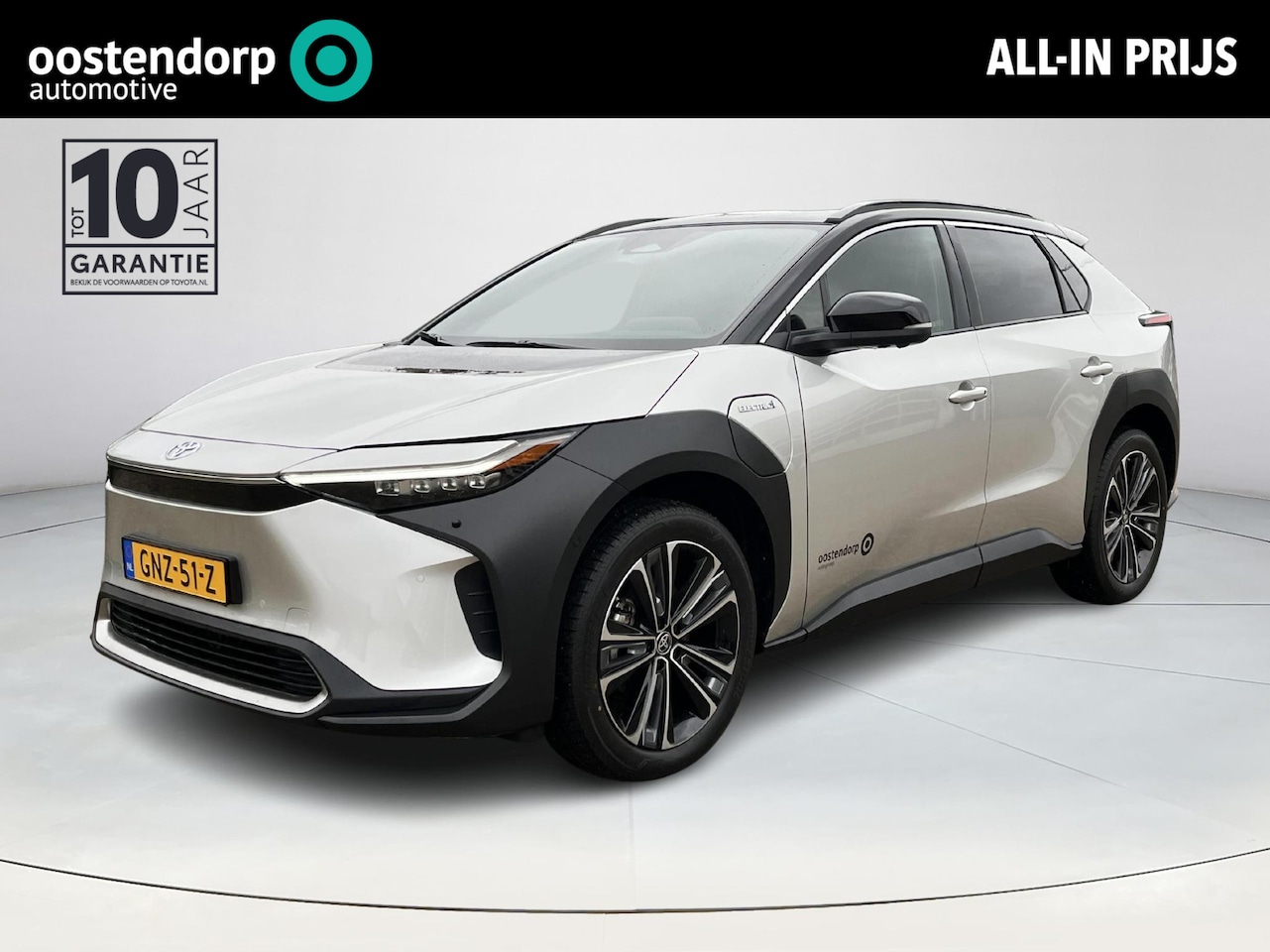 Toyota bZ4X - Premium 71 kWh | Panoramisch dak | 3 Fase laden | Precious Silver Prem. metallic/ zwart da - AutoWereld.nl