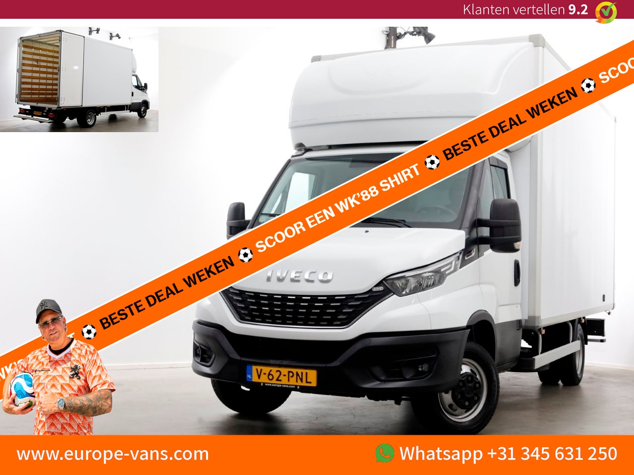 Iveco Daily - 35C18 3.0 180pk HiMatic Automaat XXL Bakwagen met achterdeuren H235/L440 01-2022 - AutoWereld.nl