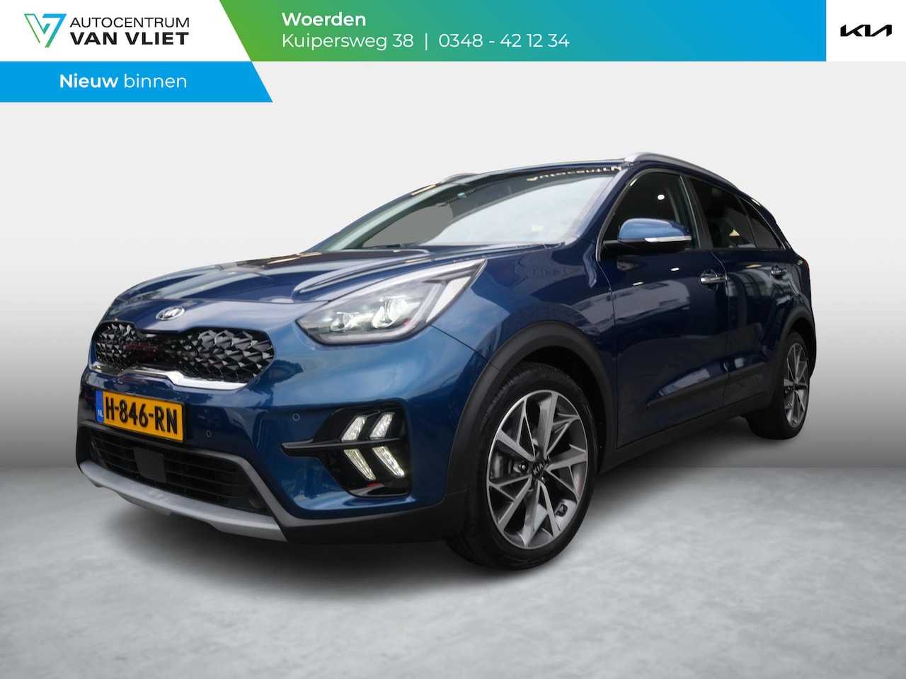 Kia Niro - 1.6 GDi Hybrid ExecutiveLine | Cruise | Carplay | Navi | Keyless | Stoelverwarming-ventila - AutoWereld.nl