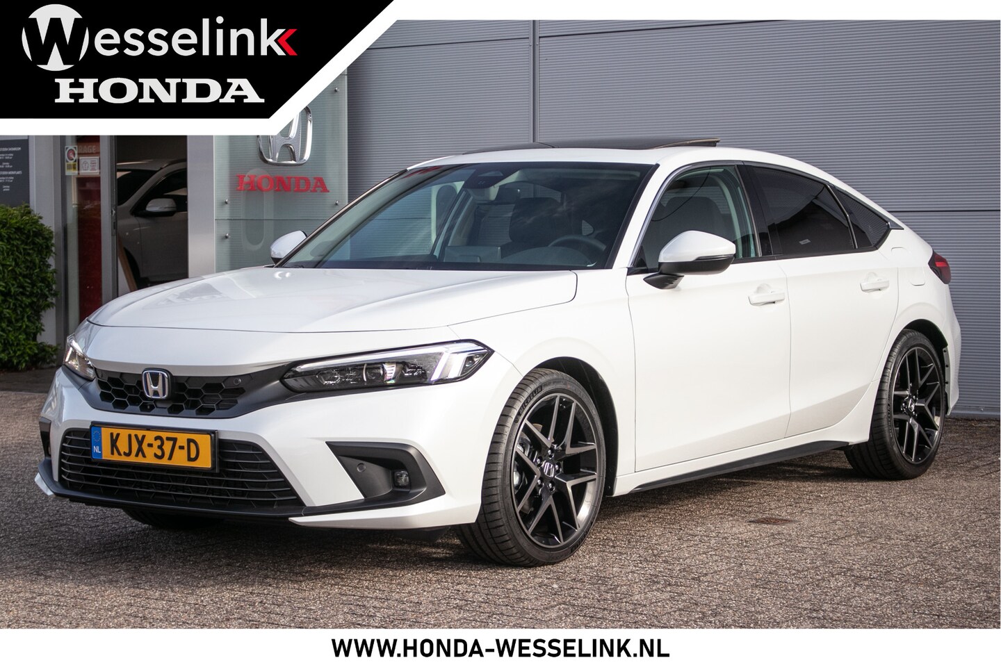 Honda Civic - 2.0 e:HEV Advance - Cons. prijs rijklaar | Schuifdak | Navi | Leder | VOORRAADVOORDEEL! - AutoWereld.nl