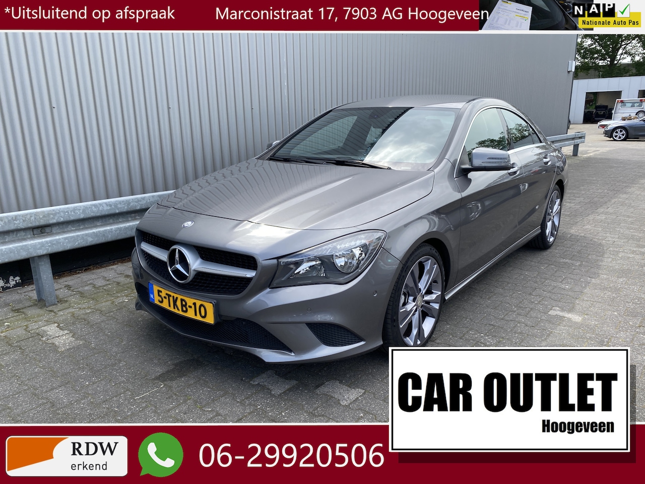 Mercedes-Benz CLA-Klasse - 180 Ambition Leer/Stof, Clima, Navi, Bluetooth, CC, PDC, LM, Afn.Trekh, nw. APK – Inruil M - AutoWereld.nl