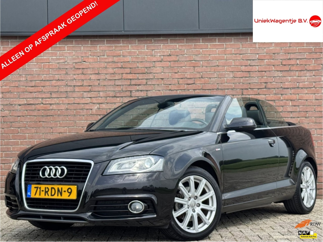 Audi A3 Cabriolet - 1.8 TFSI Ambition Pro Line S 1.8 TFSI AMBITION PRO LINE S | NL-AUTO! - AutoWereld.nl