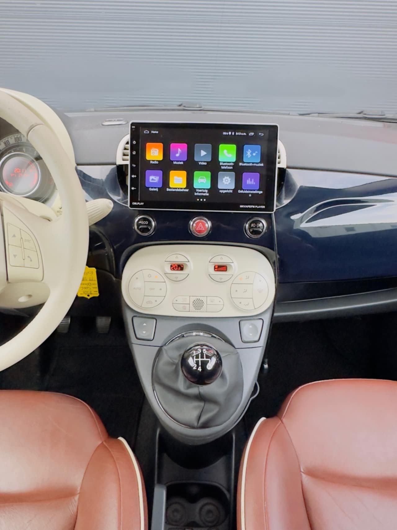 Fiat 500 C - 0.9 TwinAir Lounge Cabrio , Leder , Airco