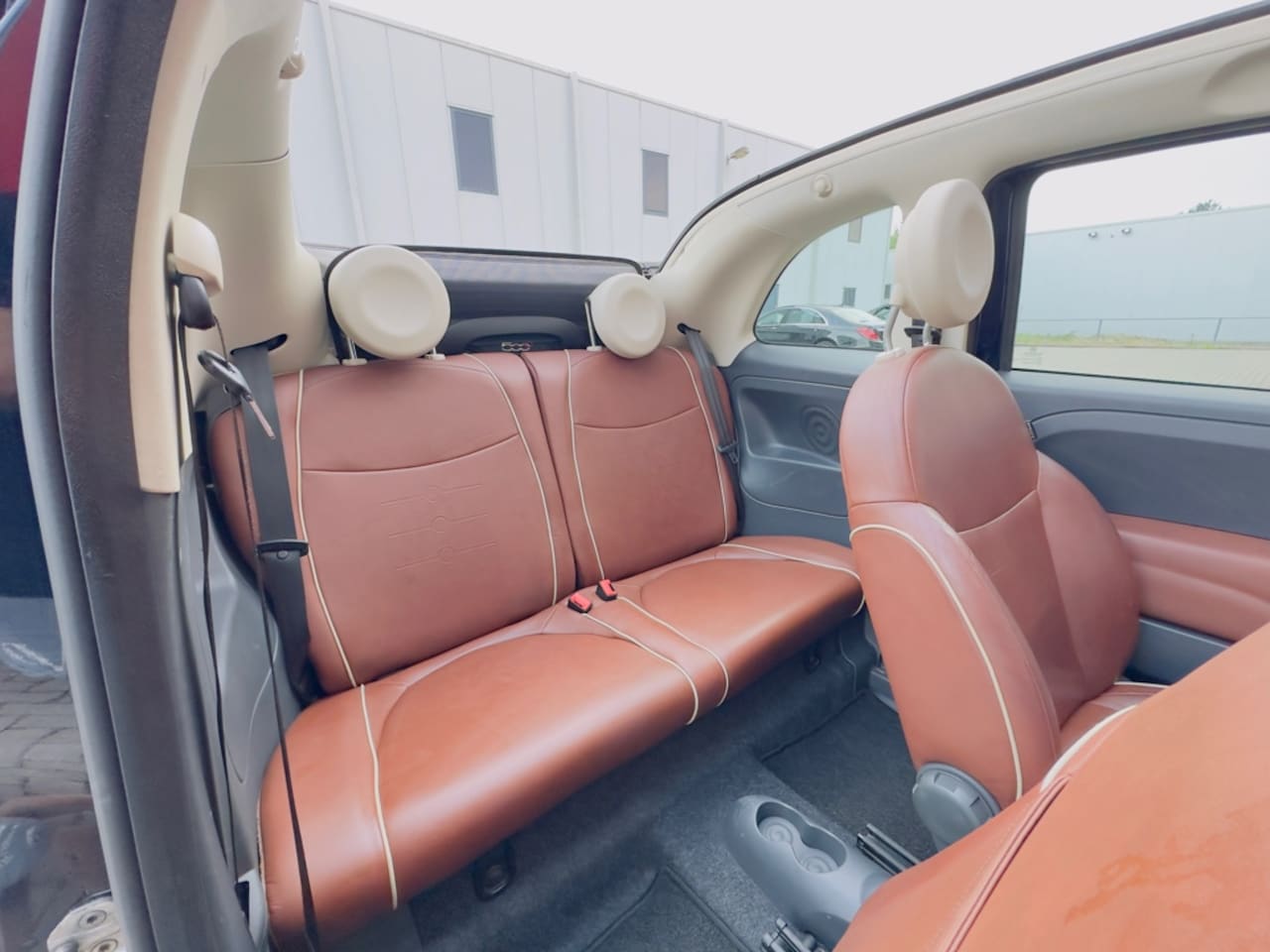 Fiat 500 C - 0.9 TwinAir Lounge Cabrio , Leder , Airco
