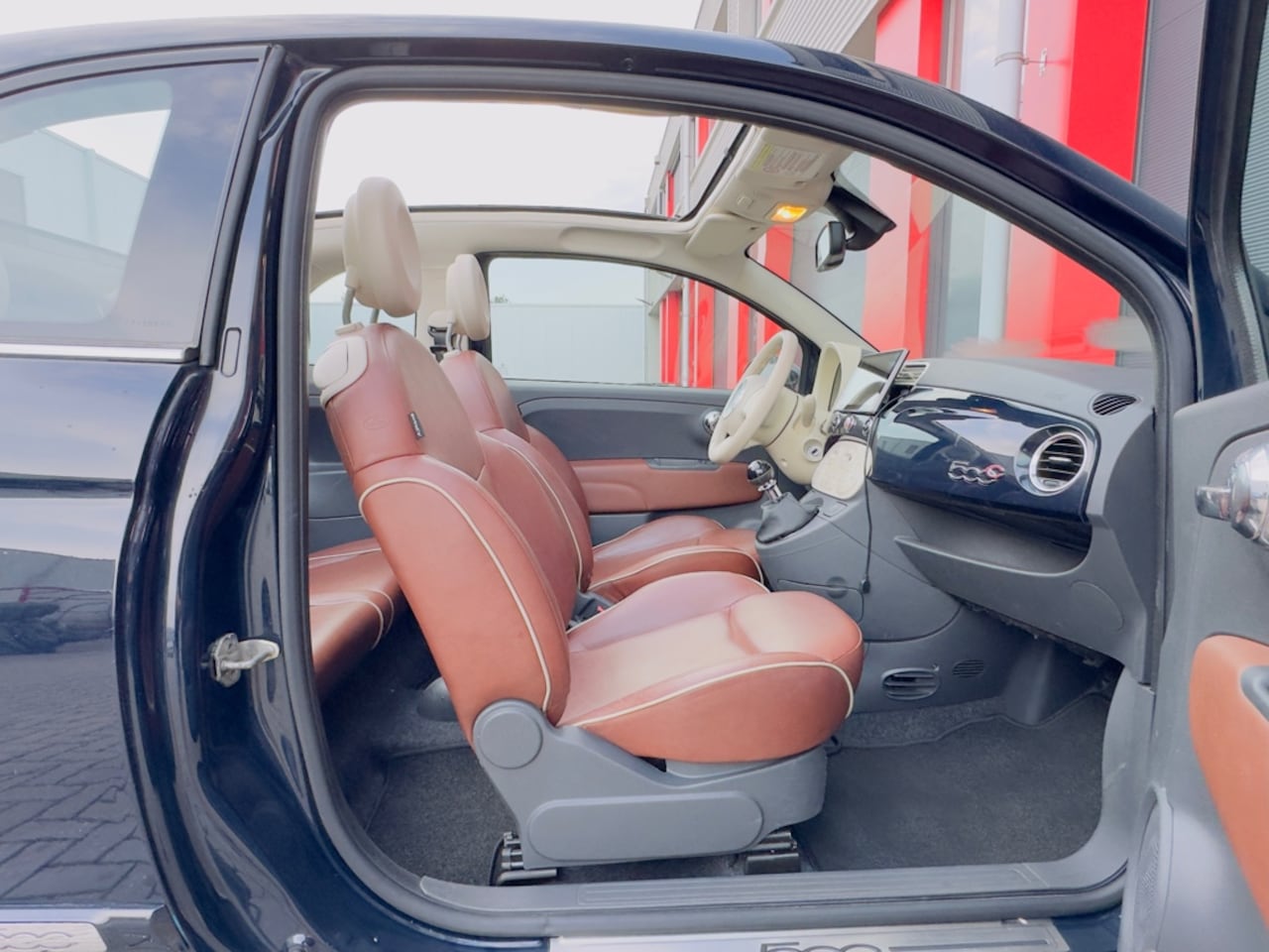 Fiat 500 C - 0.9 TwinAir Lounge Cabrio , Leder , Airco