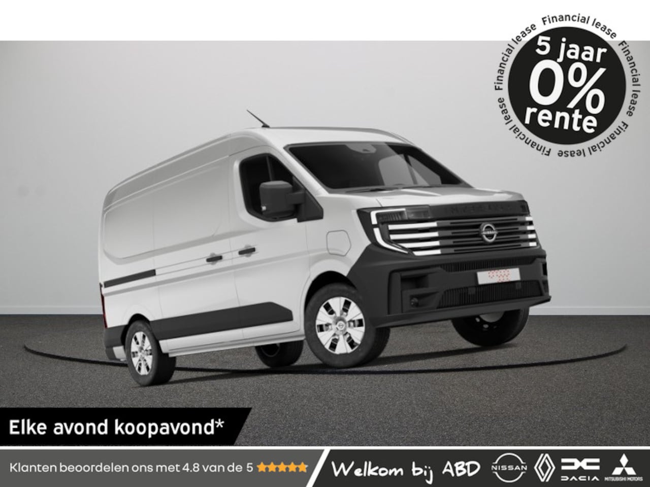 Nissan Interstar-e - Limited + Trekhaak + Achterdeuren 270° + Passagiersstoel 87 kWh | 270° te openen achterdeu - AutoWereld.nl