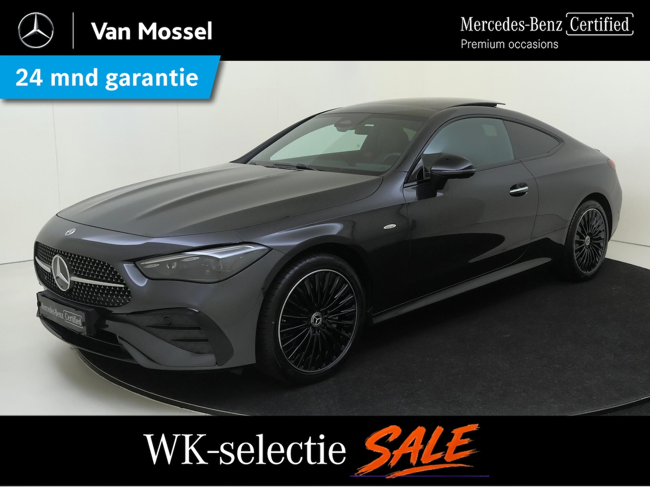 Mercedes-Benz CLE Coupé - 300 e AMG Line Panoramadak/ 19 inch/ Night/ Burmester/ Digital Light/ Winter Pack/ - AutoWereld.nl