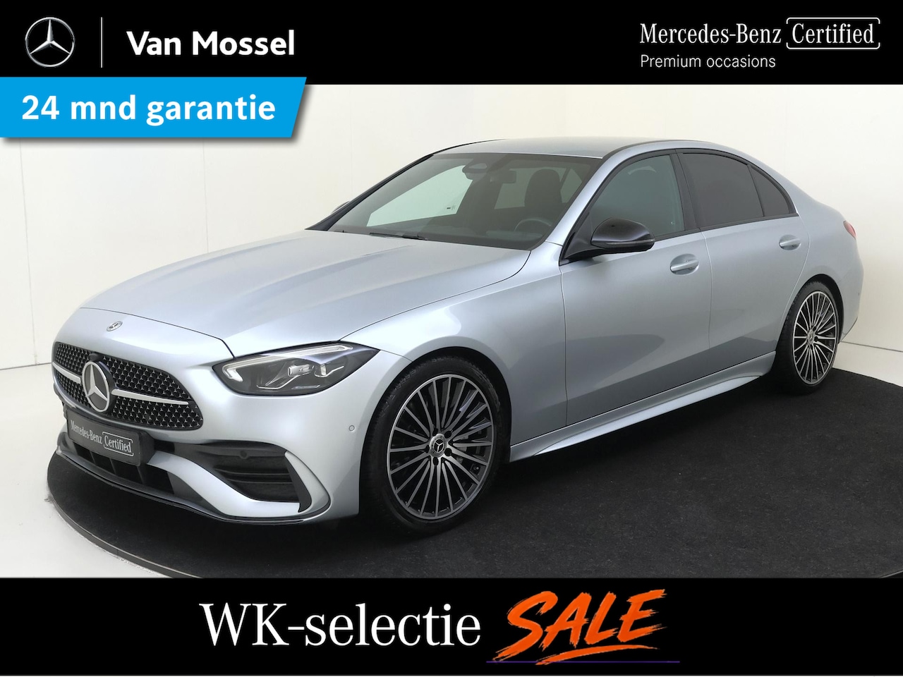 Mercedes-Benz C-klasse - 180 AMG Line / Achteruitrijcamera / Stoelverwarming / Night-Pakket / Multispaaks-Velgen / - AutoWereld.nl