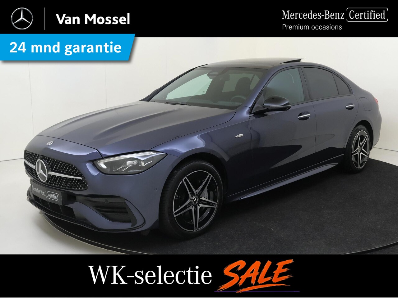 Mercedes-Benz C-klasse - 300 e Business Solution AMG /Panoramadak /Burmester 3D /HUD /Nightpakket /Winterpakket - AutoWereld.nl