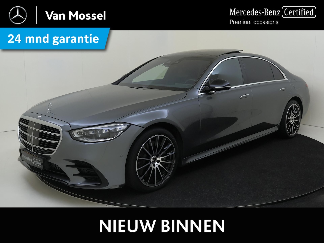 Mercedes-Benz S-klasse - 580 e Lang / AMG/ 20 inch/ Night/ Aug. Reality Head Up/ Rear Plus Pack/ Burmester 3D/ - AutoWereld.nl