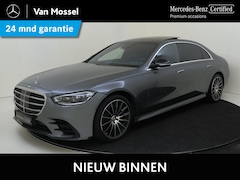 Mercedes-Benz S-klasse - 580 e Lang / AMG/ 20 inch/ Night/ Aug. Reality Head Up/ Rear Plus Pack/ Burmester 3D/