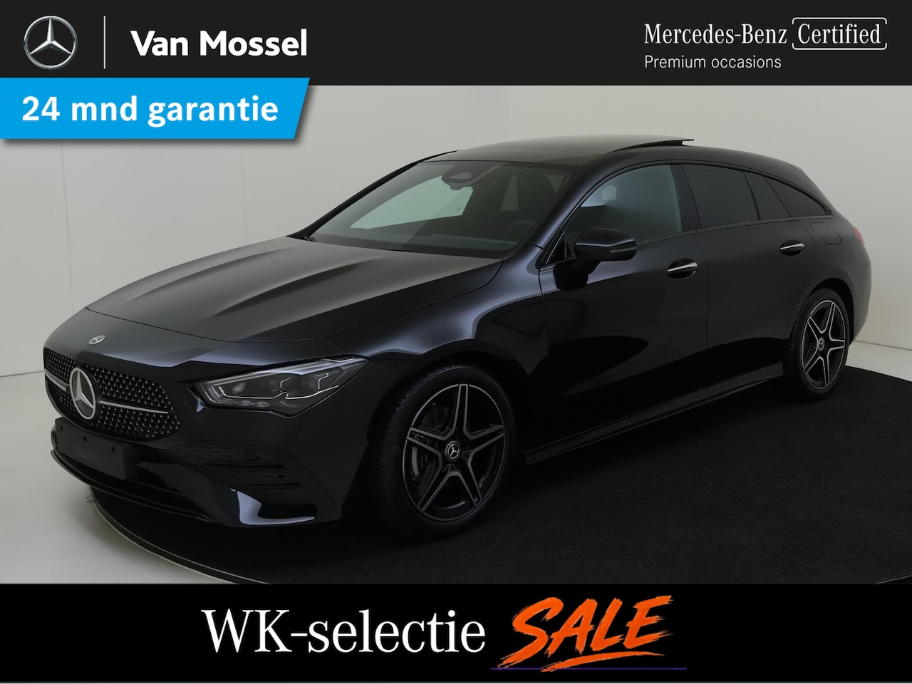 Mercedes-Benz CLA-klasse Shooting Brake - 180 Star Edition AMG Line / Panoramadak/ Nightpakket / DISTRONIC - AutoWereld.nl
