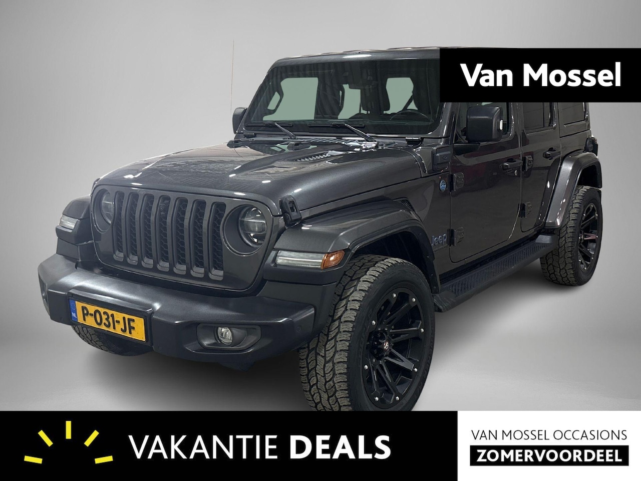 Jeep Wrangler Unlimited - 4xe 380 80th Anniversary | Front offroad camera | Navigatie | Leder | Trekhaak | Stoel & S - AutoWereld.nl