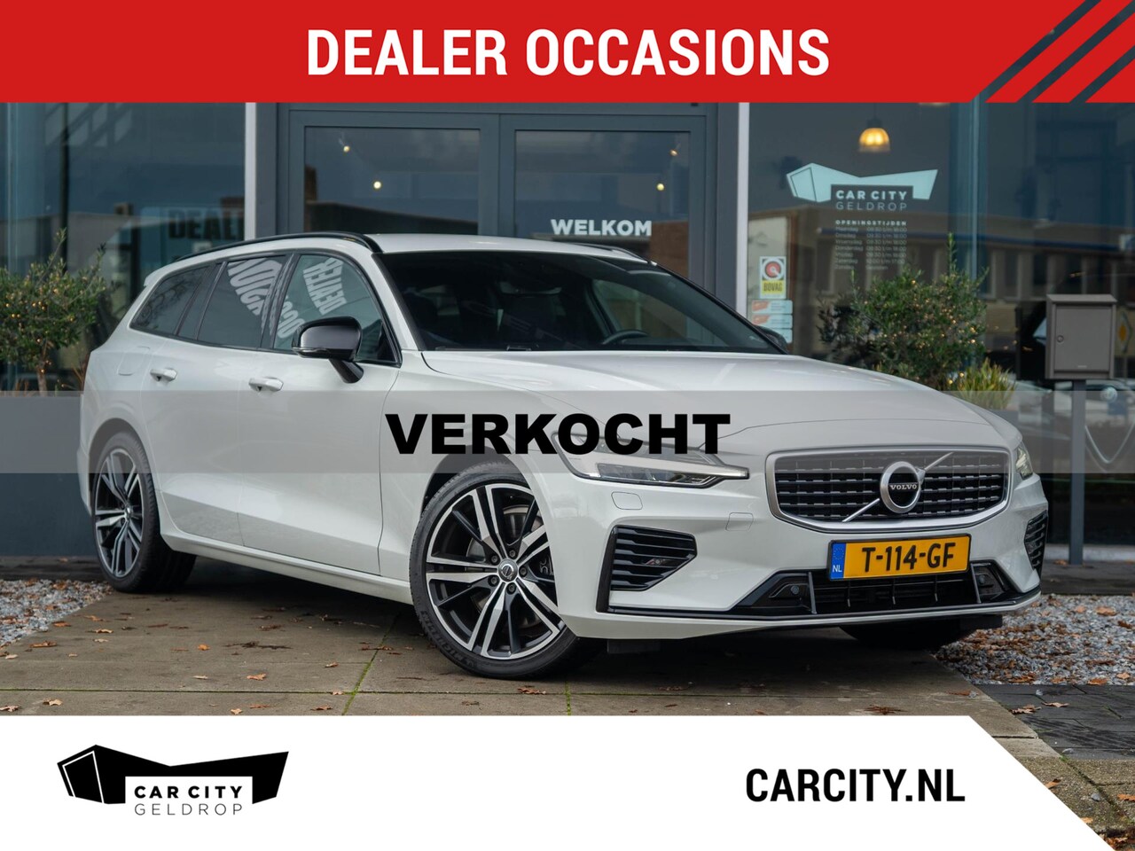 Volvo V60 - 2.0 T8 Twin Engine 390PK AWD R-Design / Memory / Adaptive / Bliss / CarPlay / Camera / Sto - AutoWereld.nl