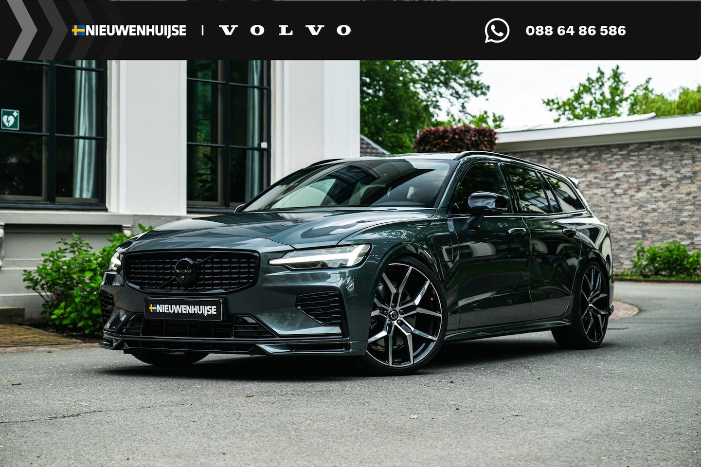 Volvo V60 - 2.0 T8 Plug-in hybrid AWD Ultra Dark | 21" Polestar | Black Pack | Bowers & Wilkins | Heic - AutoWereld.nl