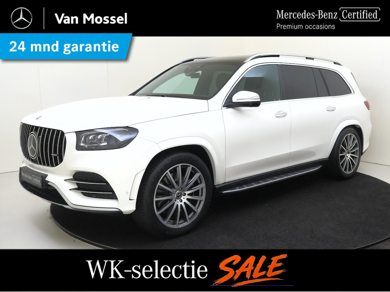 Mercedes-Benz GLS - 400 d 4MATIC Premium Plus 7 Persoons /Panoramadak / Trekhaak /Burmester/ HUD /Rijassistent - AutoWereld.nl