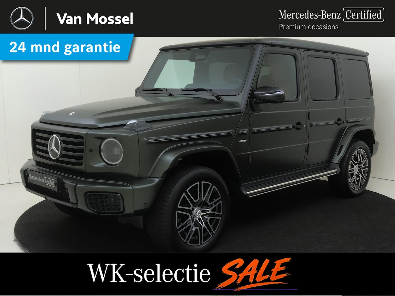 Mercedes-Benz G-klasse - 580 met EQ-Technologie 116 kWh / AMG/ Schuifdak/ Burmester/ 360 camera/ MANUFAKTUR Olijf m - AutoWereld.nl