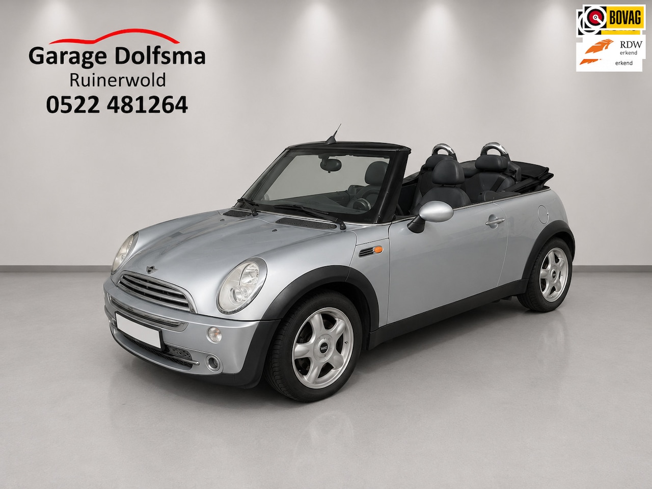MINI Cabrio - Mini 1.6 Cooper-100% onderhouden-prachtige auto- - AutoWereld.nl